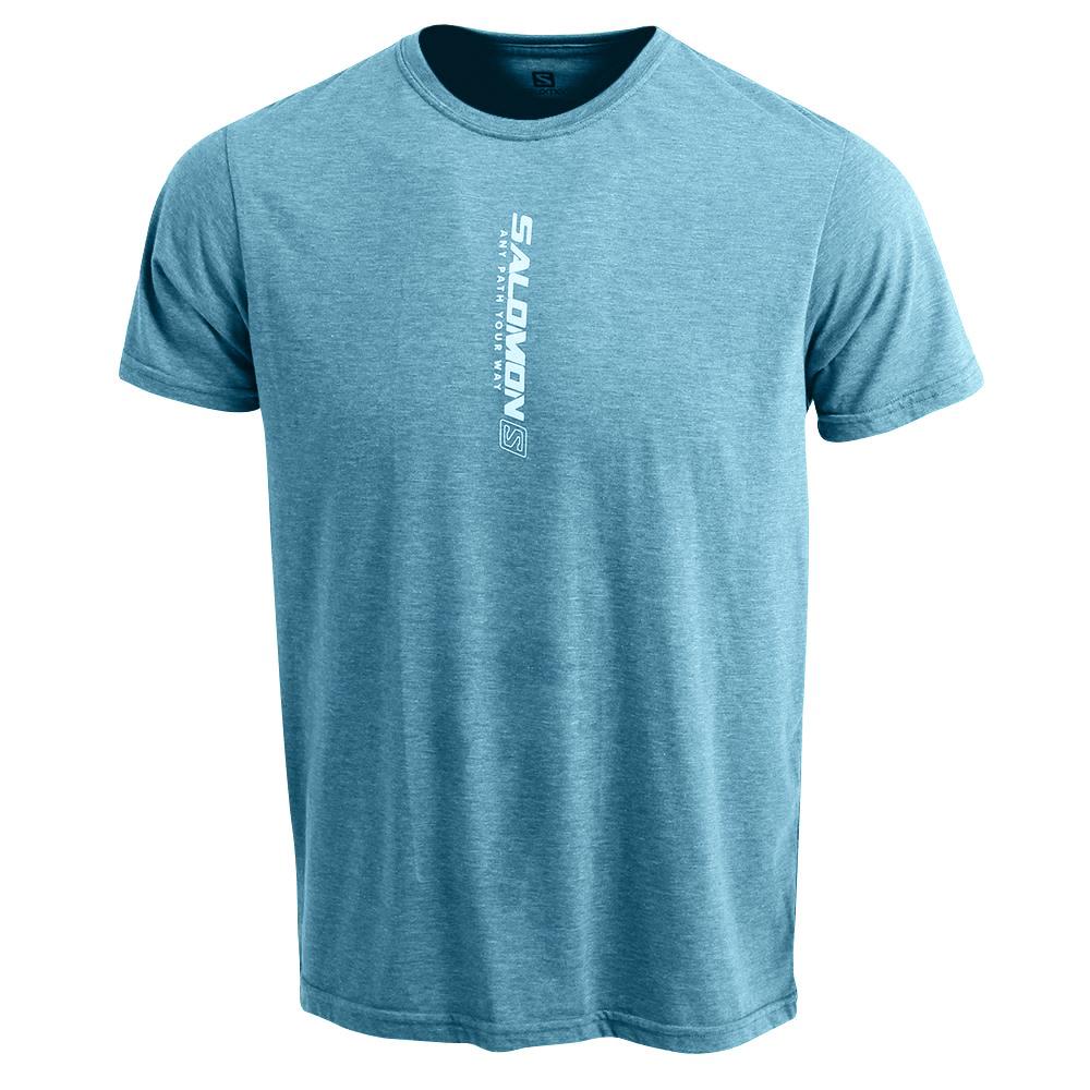 Salomon YAEL SS M Camisetas Hombre - Azules - Colombia (30654-BEUR)